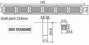 GOTOH SD91 6-inline with slotted posts Gold