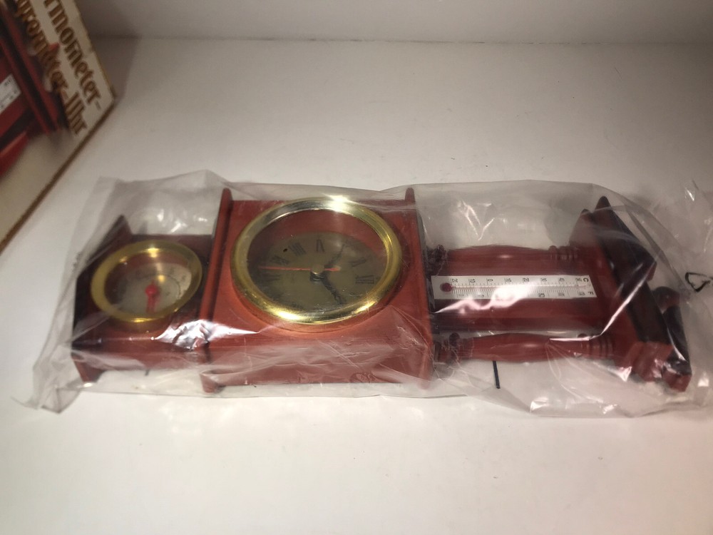 Wall Clock Thermometer Hygrometer Germany NOB