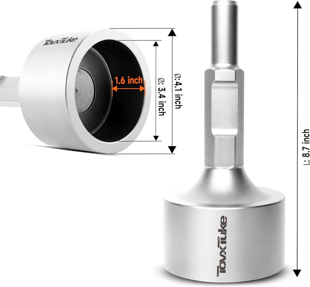 SDS HEX Shank T-Post Driver for T Posts, 3 Inch Diameter Head, Compatible wit...