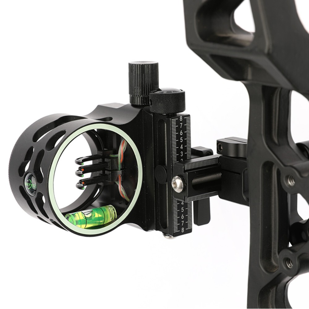 Compound Bow Sight 5 Pin Micro Adjustable Sight Light Archery Hunting Shooting