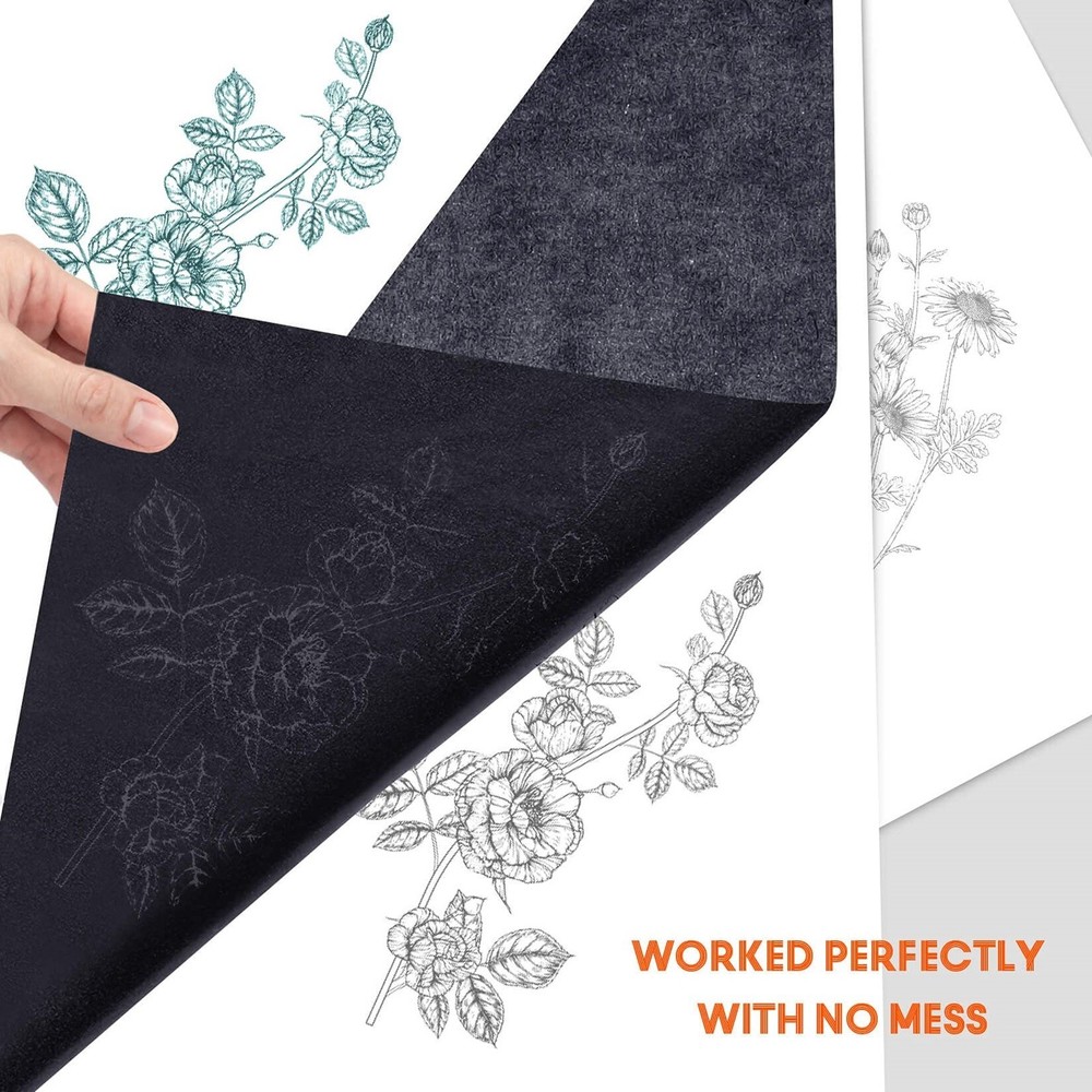 Carbon Paper Graphite Transfer Tracing Paper A4 Black 30Pcs