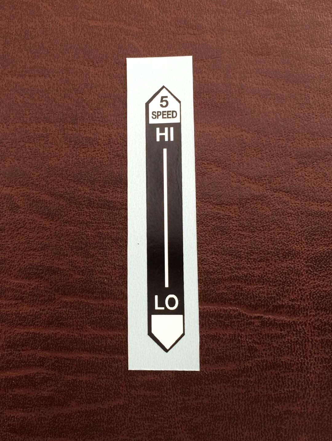 1968 - 1973 Schwinn “5 Speed Hi Lo” Stick Stik Shifter Sticker