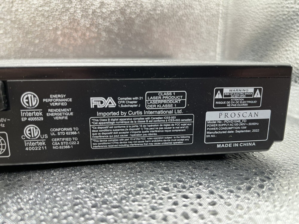 Proscan Pdvd1046 Compact Dvd Player With Remote - Tested/Working