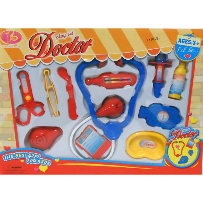 Doctor Play Set 11 Pieces Multi Colored