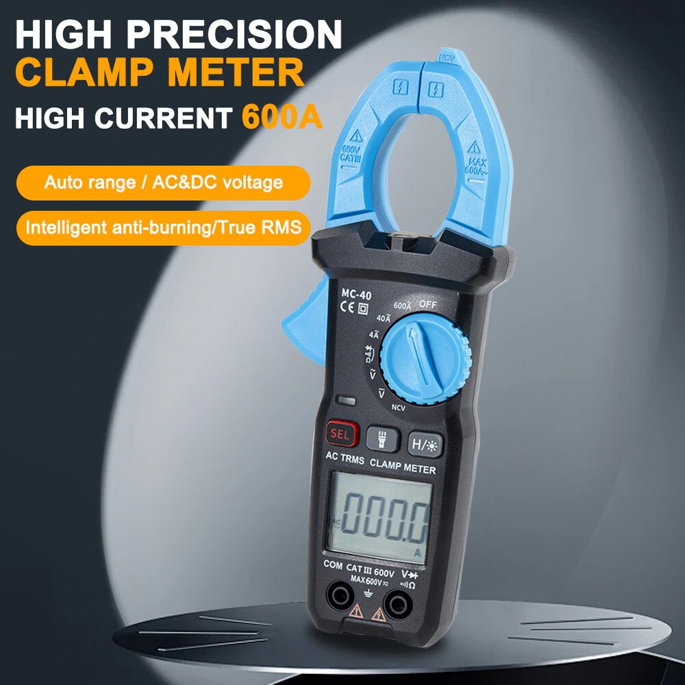 Digital Multimeter Tester AC DC Ohm Test 6000 Counts Auto Range LCD Handheld New