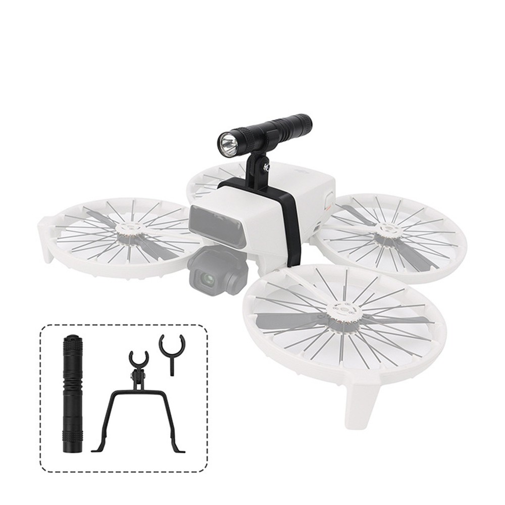 Black Night Flashlight Searchlight With Bracket Accessories For DJI FLIP Drone