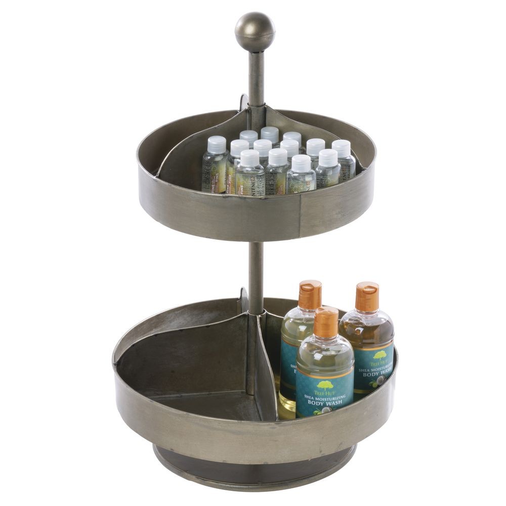2-Tier Countertop Rotating Hardware Bin