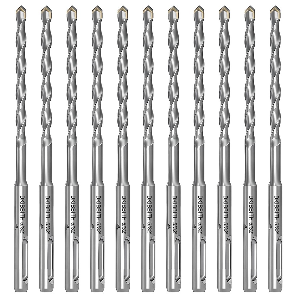 10-Piece 5/32" SDS Plus Drill Bits Rotary Hammer Bit Set, 10 Pcs
