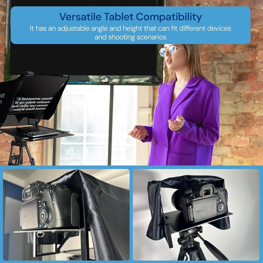 Professional Teleprompter for Video Recording