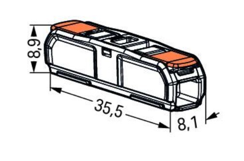 Wago 221-2401 Inline Splicing Wire Connector Lever Nuts FREE SHIPPING