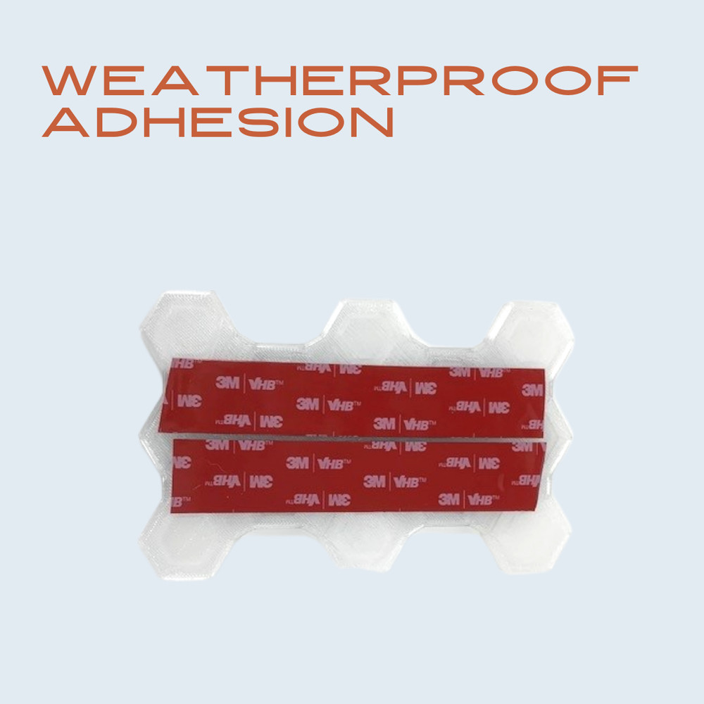 Clear Snowboard Stomp Pad - Hexagon Pattern