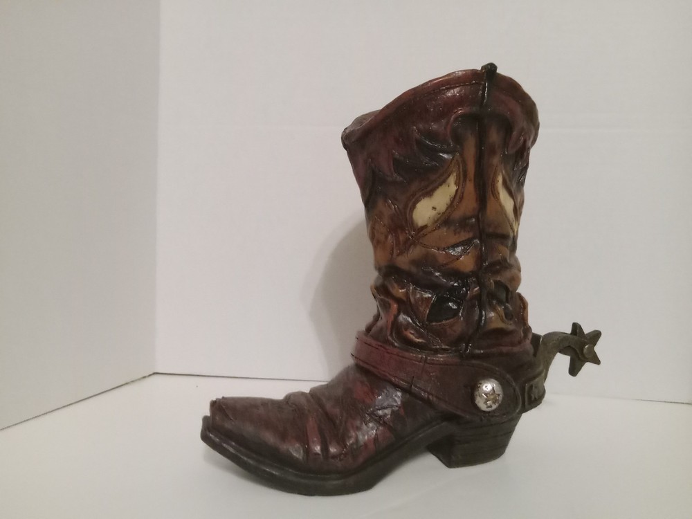Poly Reain Boot With Spur