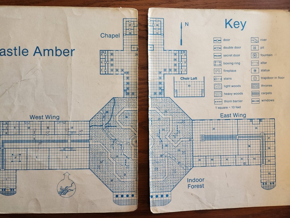 X2 Castle Amber module adventure D&D TSR Basic Dungeons & Dragons BECMI