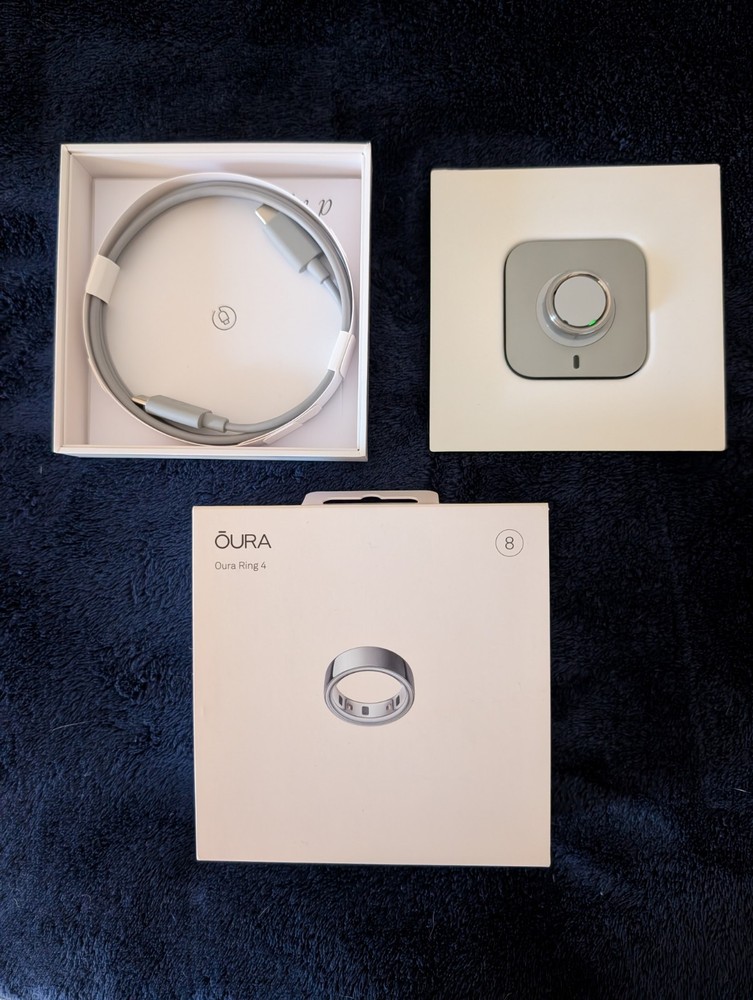 Oura Ring Gen 4 Size 8 Silver
