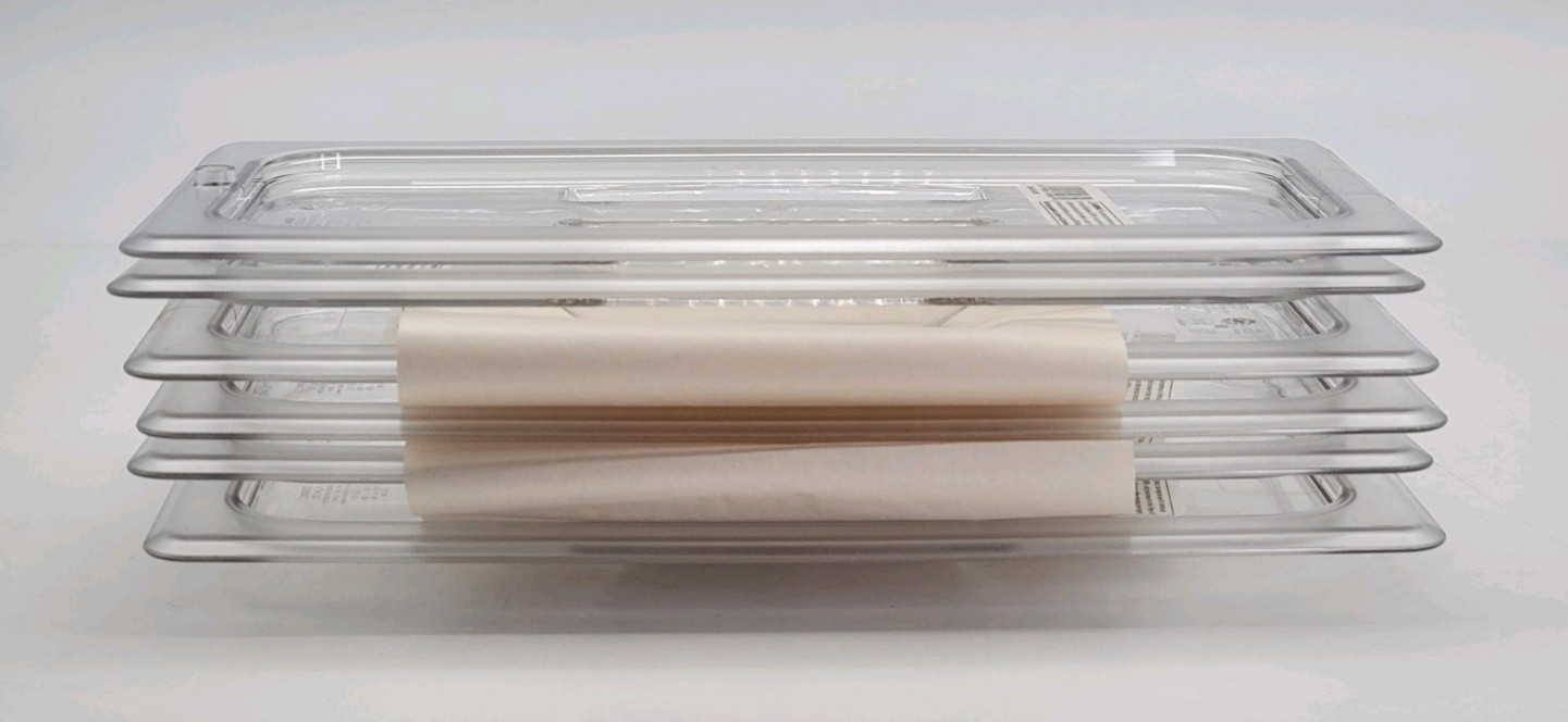 (6 Pack) Cambro CA30CWCH135 Food Pan Lid 1/3 Third Size Clear with Handle