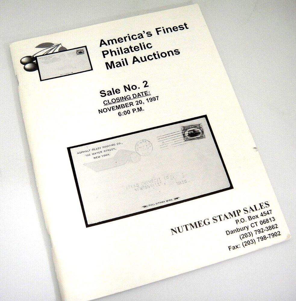 Nutmeg Stamp Auction Catalog 1997 Sale #2 First Day Covers