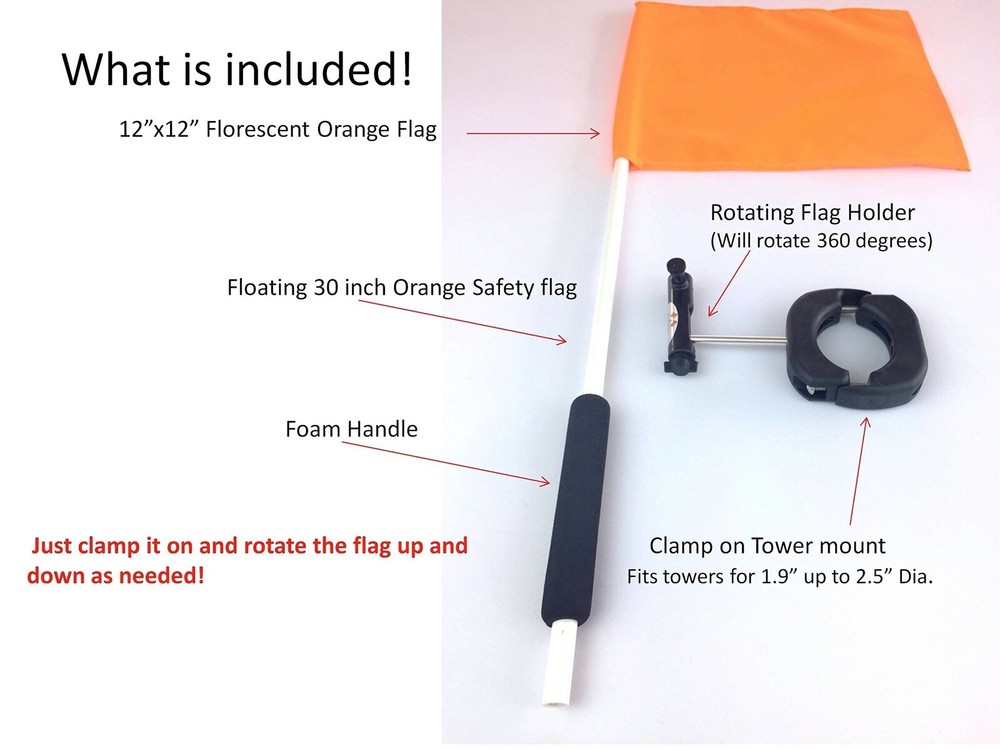 Wakeboard Tower Mount Flag Holder (It Rotates)