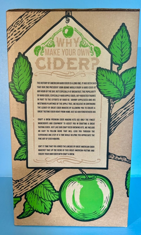 Nice *NIB* Craft A Brew Hard Cider Brewing Kit, Never Opened