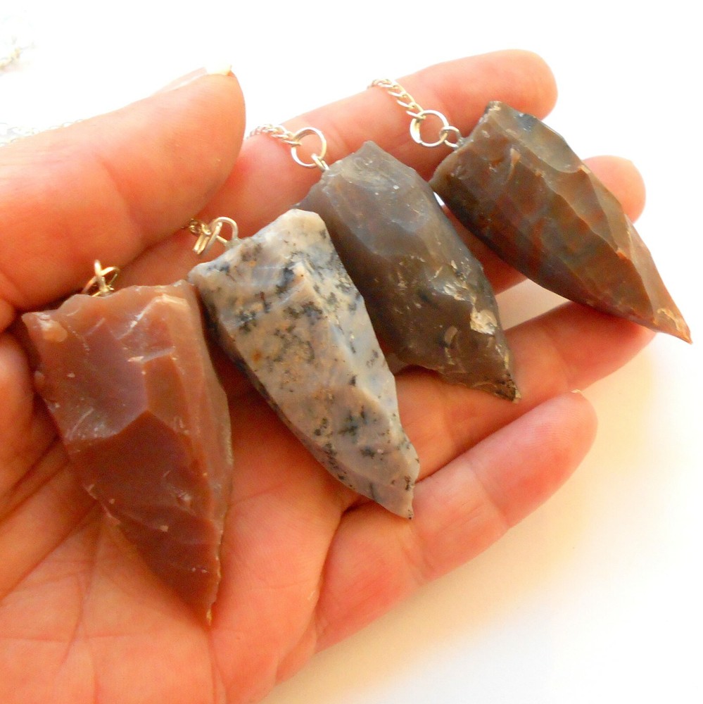 Raw Fancy Jasper Gemstone Pendulum for Divination and Dowsing