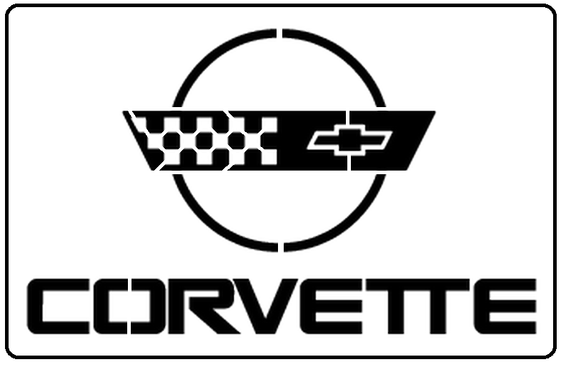CORVETTE Logo Stencil Template Airbrush Paint # 8