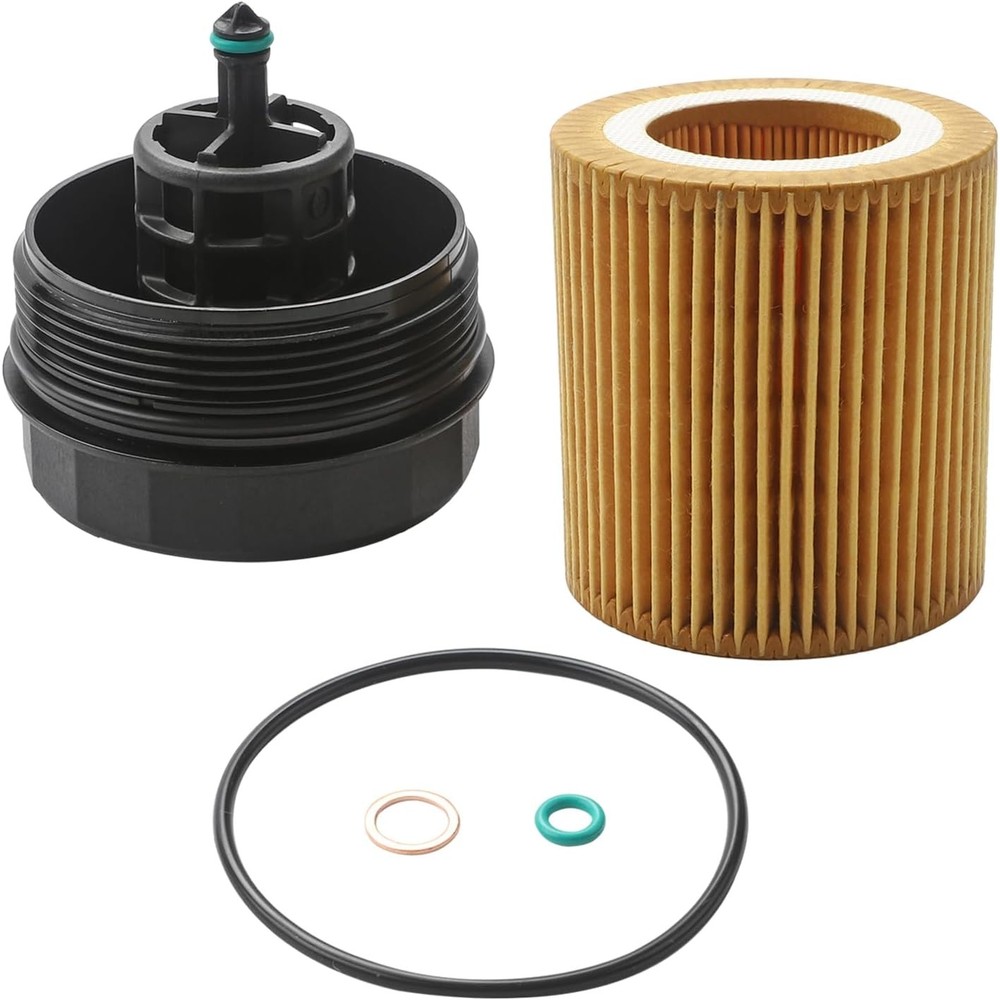 Engine Oil Filter Housing Cover Cap Compatible With BMW and