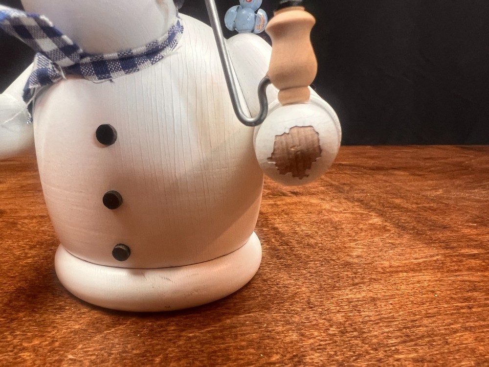 KWO Happy Snowman German Smoker *missing base*