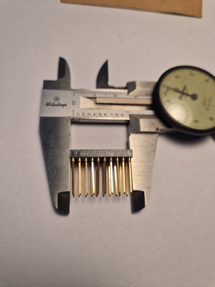 5 EACH IC SOCKET, 20-PIN DIP SOCKET, Wire Wrap, Screw Machine, Gold-plated Brass