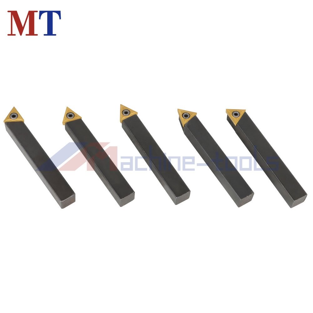 5 Pc 1/2 Inch Carbide Indexable Turning Tool Lathe Tool Bit With Carbide Inserts