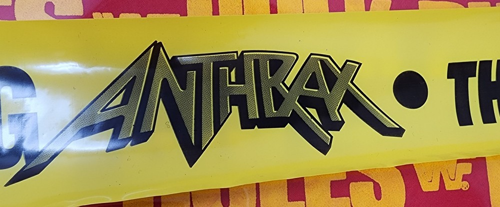 VINTAGE ANTHRAX BAND CAUTION TAPE