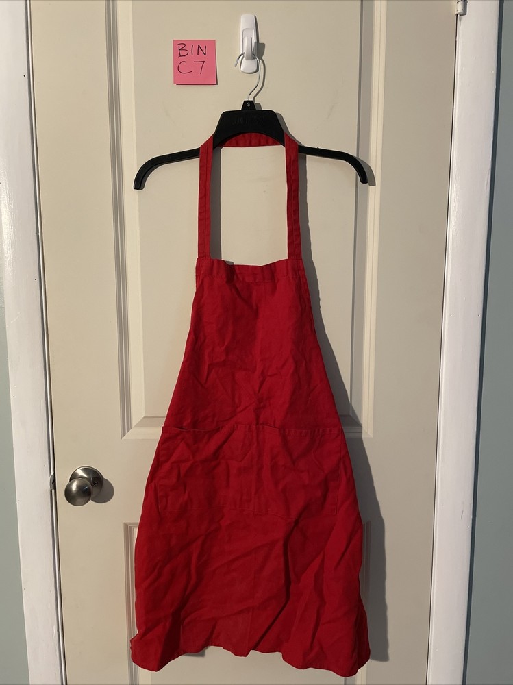 Unbranded Red Chef Apron with Front Pockets