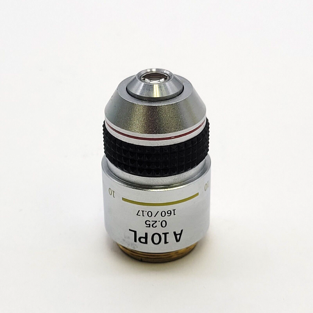 Olympus Microscope Objective A 10PL 10x 160/0.17 Phase Contrast
