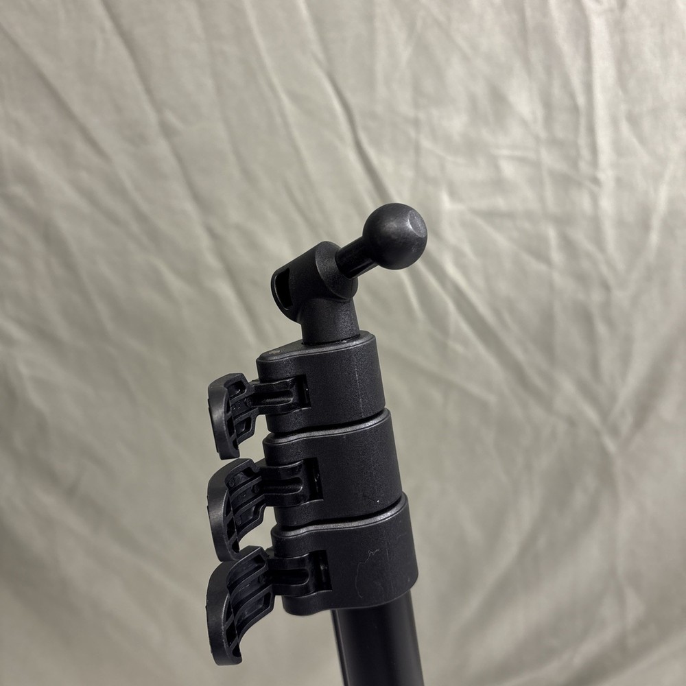 Tablet Floor Tripod Stand Heavy Duty Multiple Angles Adjustable Height Black