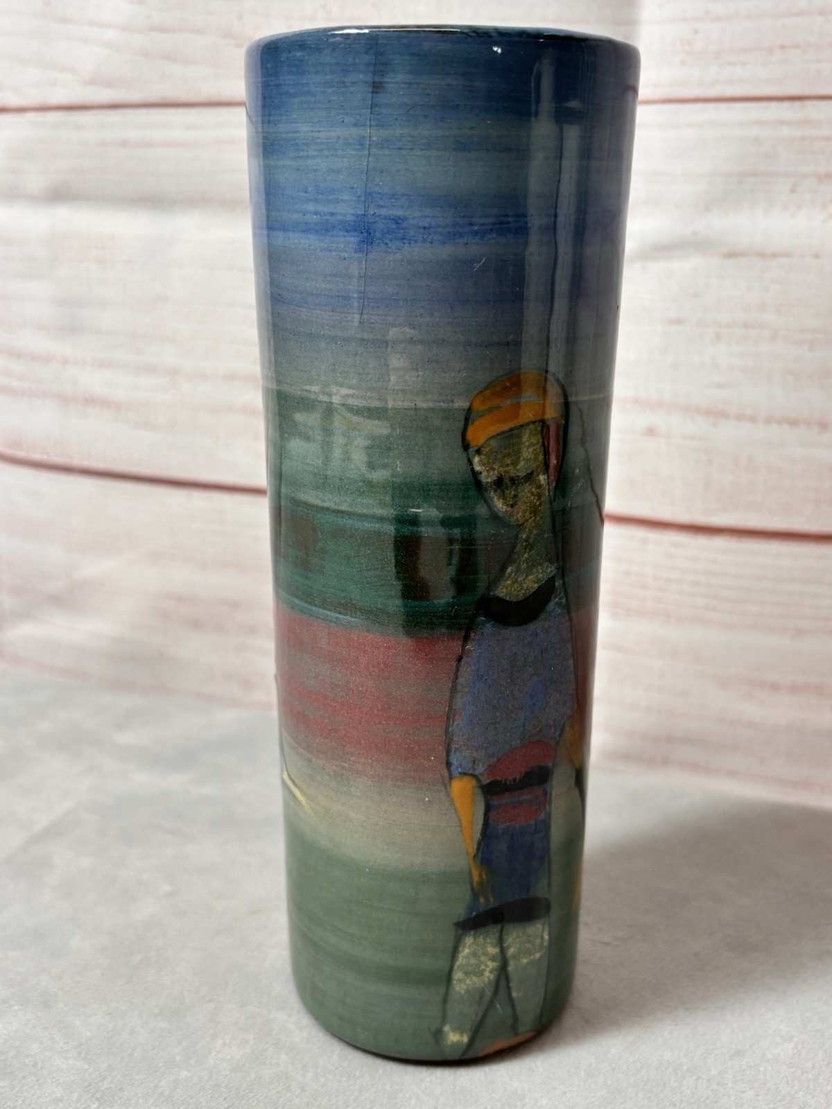 Polia Pillin Mid Century Modern Studio Art Pottery ceramic vase