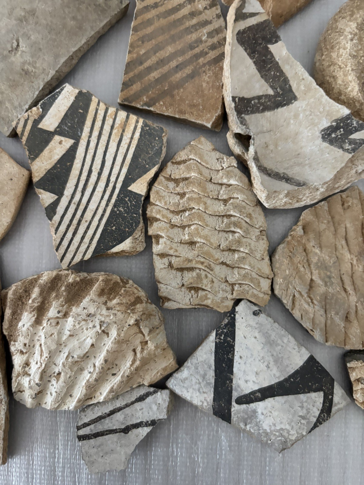 15+ Ancient Anasazi Native American 1-4” Pottery Shards Arizona L10-B FREE SHIP