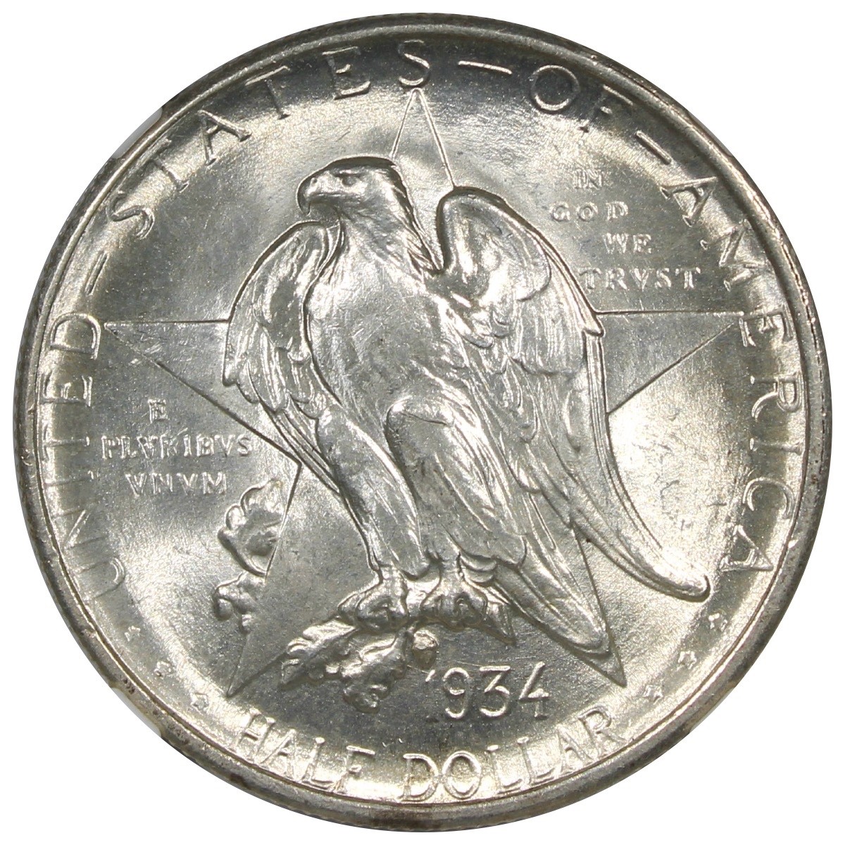 1934 Texas Commemorative Half Dollar NGC MS65 Flashy 50C