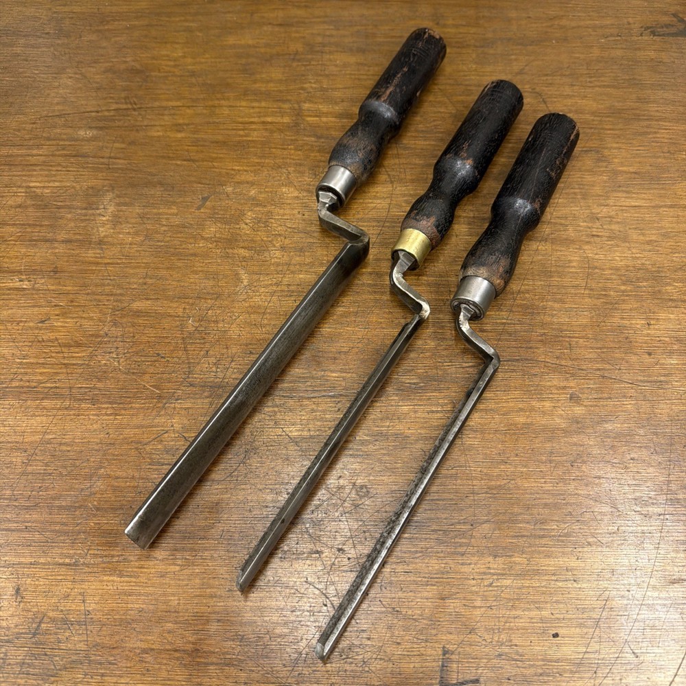 Vintage Paring Gouges Job Lot - X9 Marples / Ward Etc