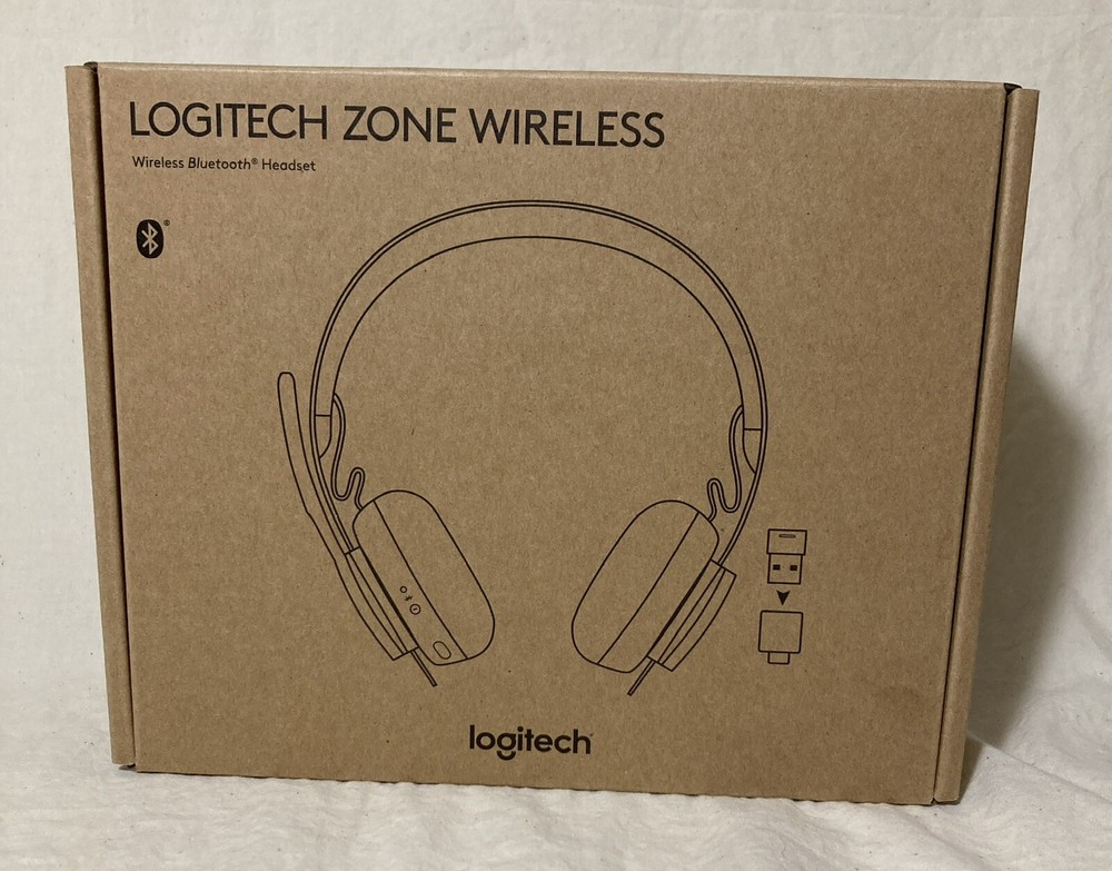 Logitech Zone Wireless Bluetooth Headset Compatible With iPhone & iPad.