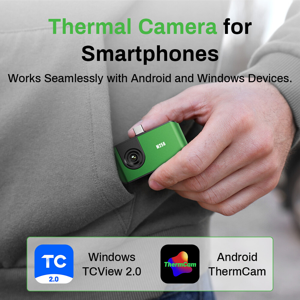 AMPBANK M256 Thermal Imaging Camera Android Phones/Tablets/ Windows Laptops