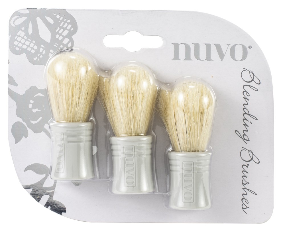 Nuvo Blending Brushes-3/Pkg - 2 Pack