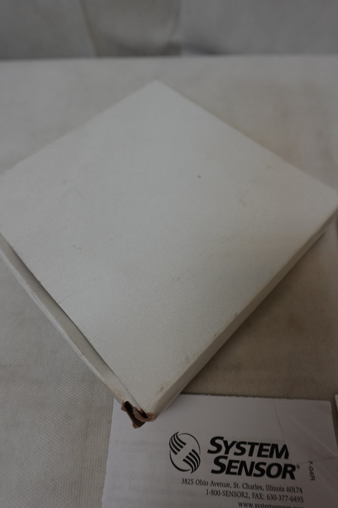 Smoke Detector Base, 6", 4 Wire W/Relay, 24 Volt. System Sensor Model #B112LP