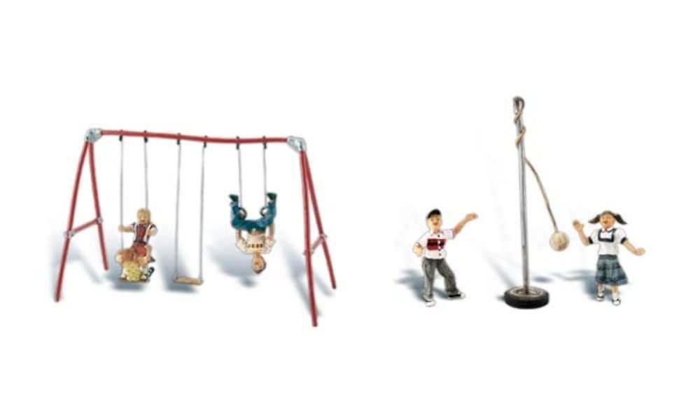 Playground Fun (Swing Set, Tetherball & 5 Figures)