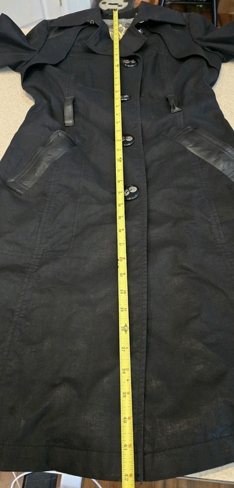 MACKAGE Black Peacoat Belted Size Womens Medium