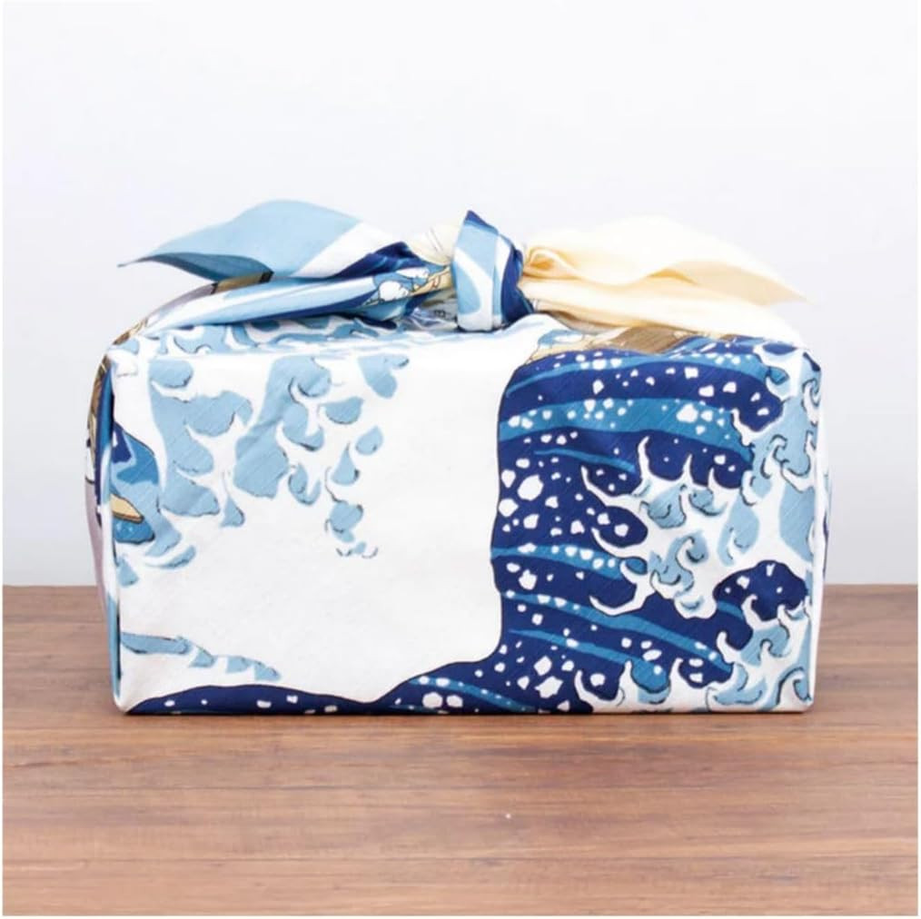 Vtrbwze Furoshiki Japanese Wrapping Cloth Large 27.6" Square Reusable Eco Gift W