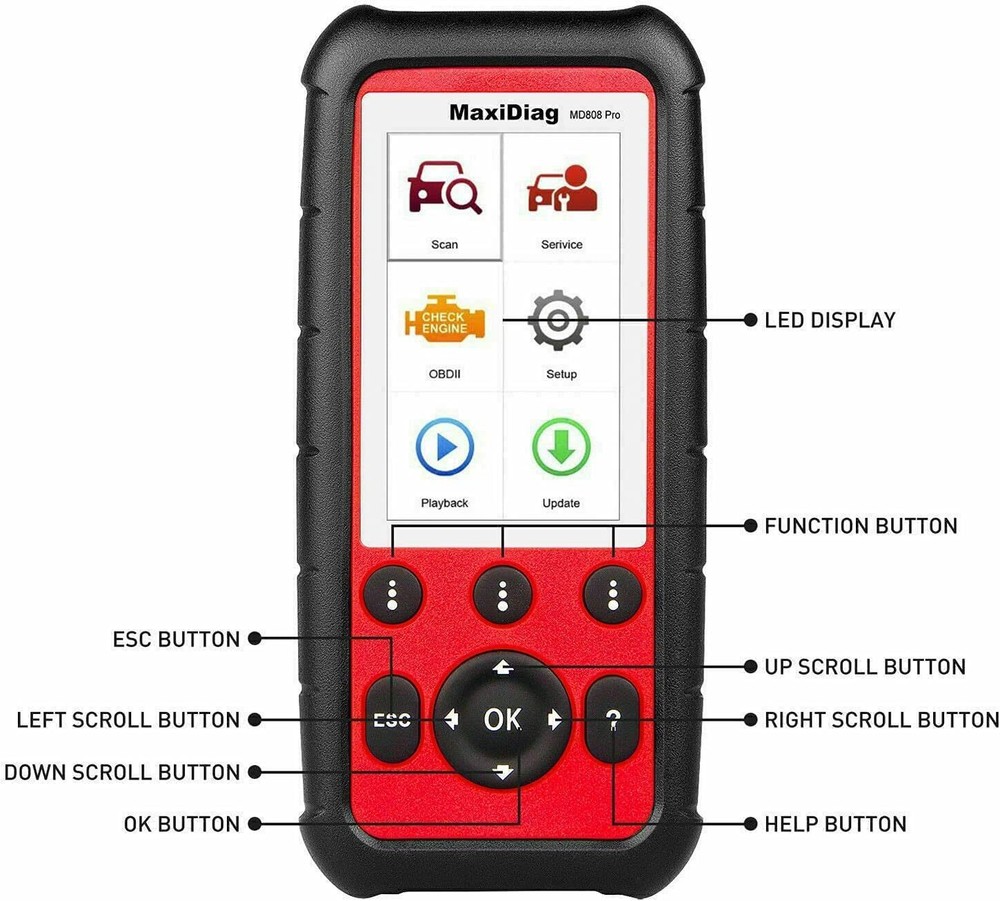 2025 Autel MaxiDiag MD808 Pro Automatic Diagnostic Scanner Tool OBD2 Code Reader