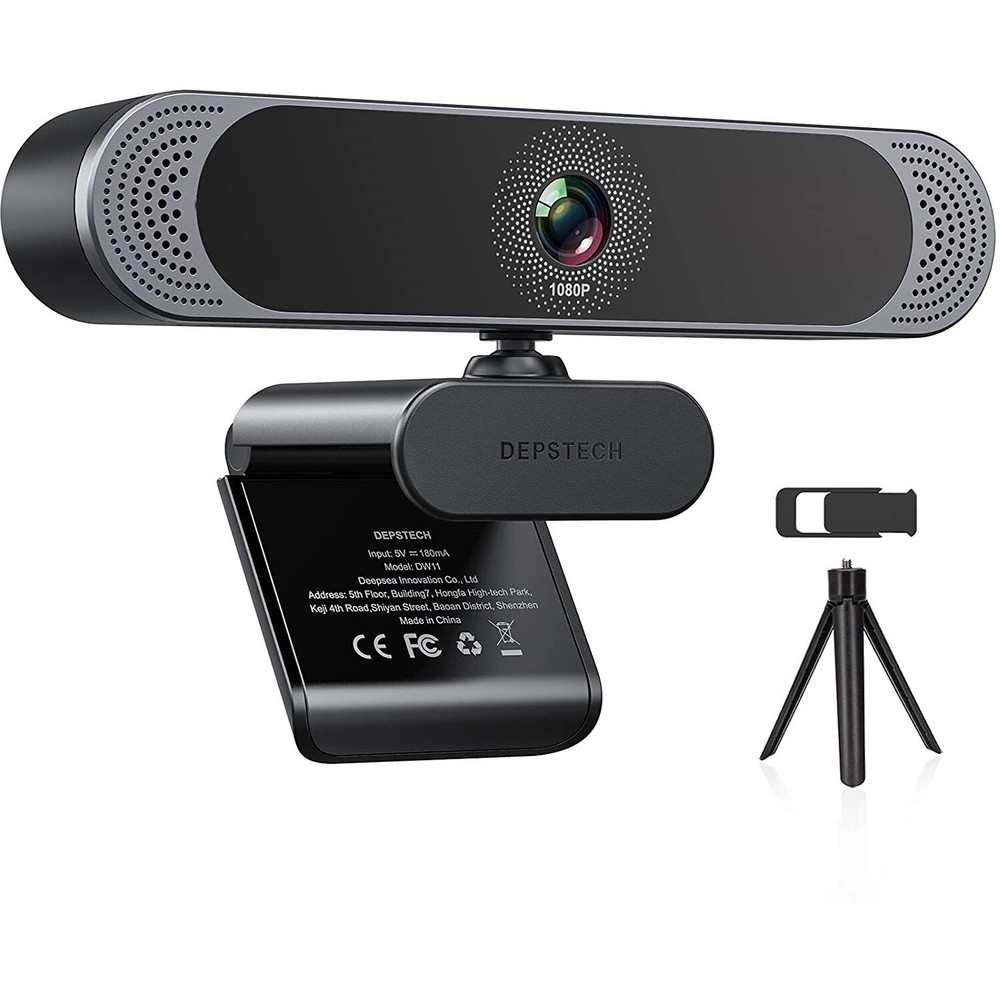 DEPSTECH Full HD Webcam with Microphone 1080P USB Web Camera for Laptop PC