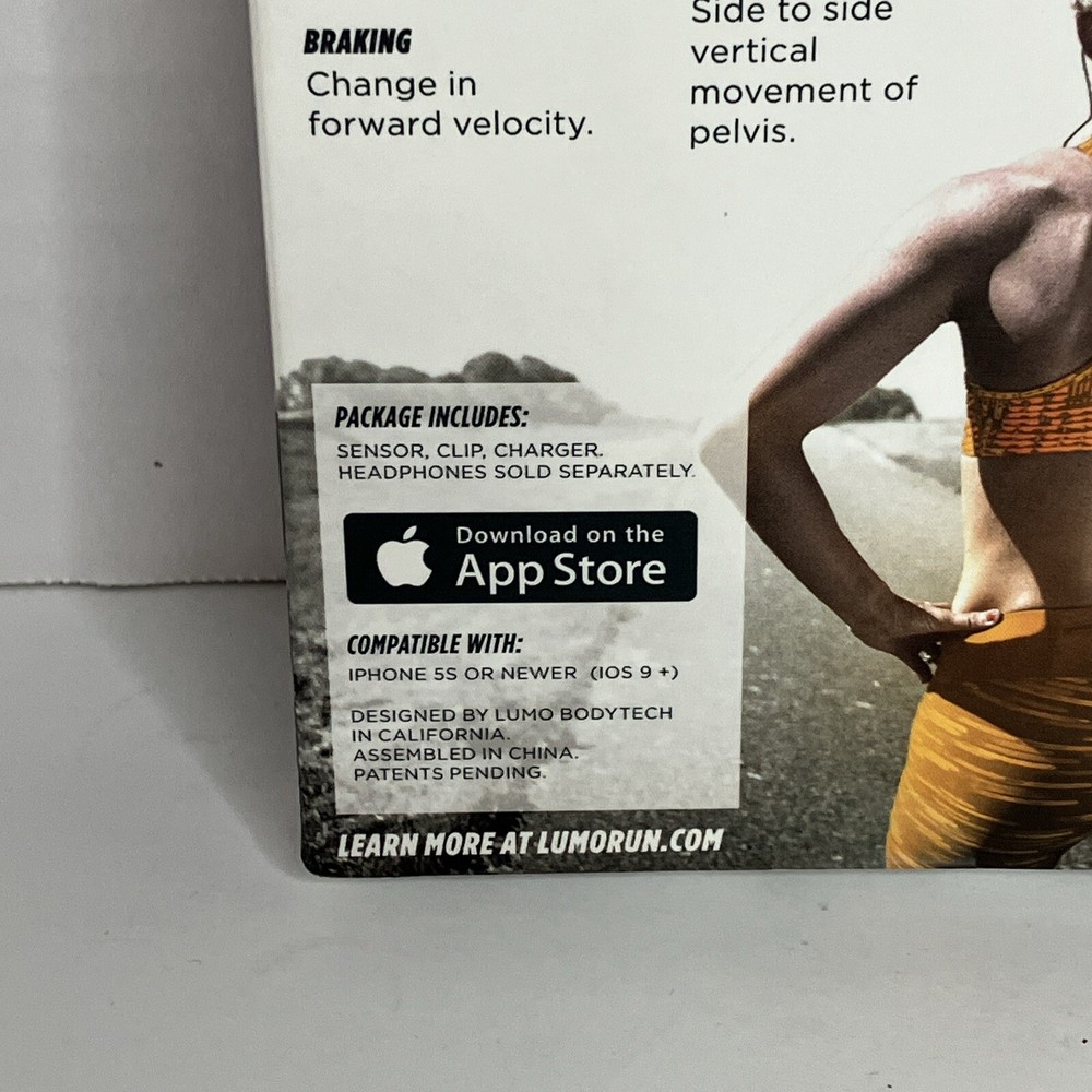 Lumo Run Running Coach Sensor + Real Time Audio Coaching *Only For iPhone iOS*