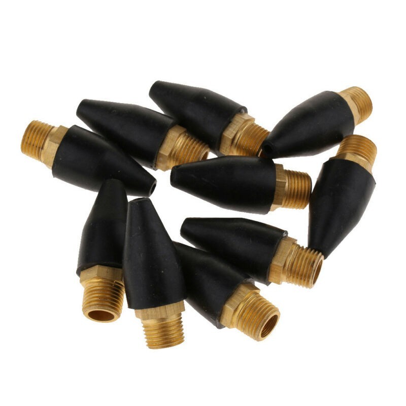 Rubber Nozzle Pack Brass Safety-Tip Tools Accessories Connector Replacement
