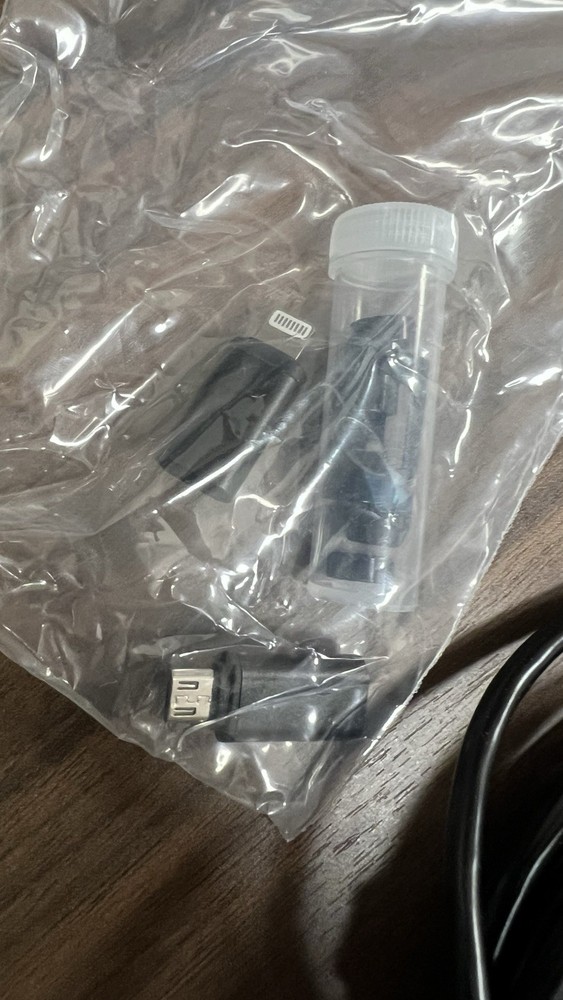 ENDOSCOPE CAMERA WITH LIGHT 16.4FT SEMI-RIGID CABLE WATERPROOF BORESCOPE SNAKE