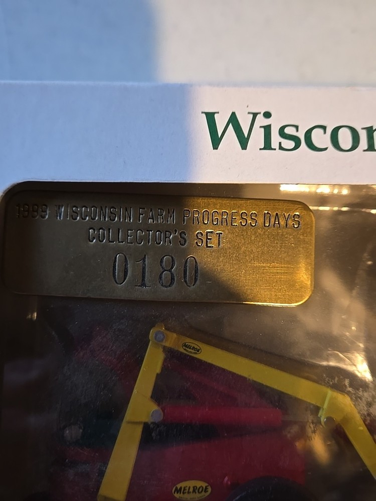 Rare WI 1999 Farm Progress Days- Melroe loader & 763 Bobcat loader/ Numbered set