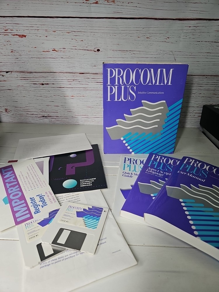 Procomm Plus Intuitive Communications Software Script Guide & Manual Complete